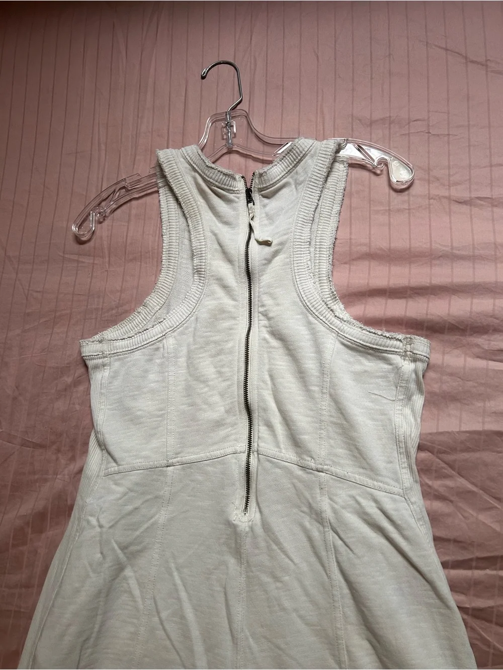 ANTHROPOLOGIE DAILY PRACTICE IVORY WIDE LEG JUMPSUIT SIZE MEDIUM - Picture 8 of 10